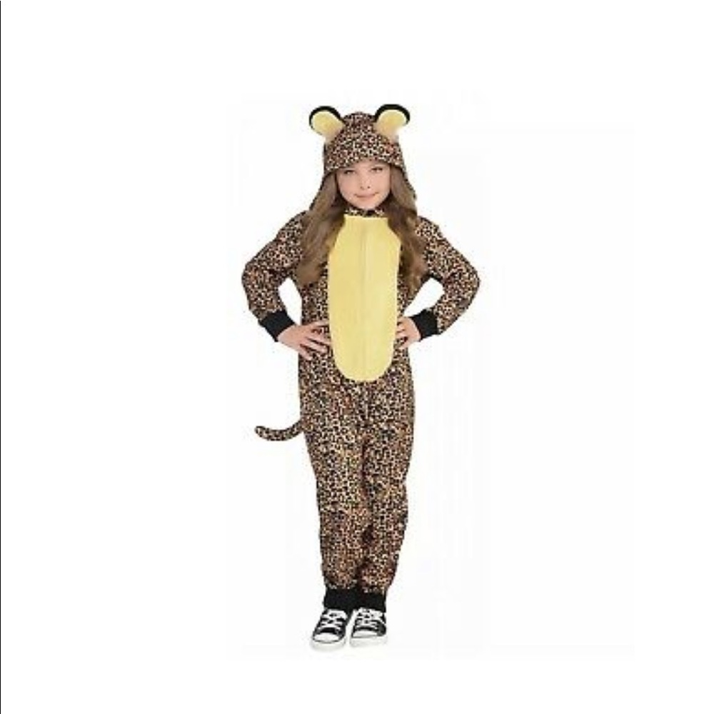 Leopard onesie zip up costume